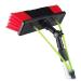Window Squeegee Cleaner 2 in 1 Shower Squeegee with Extension Pole Teleswashing Equipment Glass Cleaning Tools for Indoor/Outdoor High Window/7M 55cm Brush Head 10M/33FT