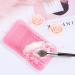 Dajidafu Universal Women Foundation Makeup Brush Cleaning Mat Home Dress Room Reusable Nonslip Eyebrow Pen Silicone Washing Pad Rose Red - Buy Online on SooperMarket.com
