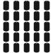 KSvaye 25 pieces dog brand Rohling aluminum pendant blanks blank shape aluminum engraving dog day black with hole punching blanks for key rings neck chains handicrafts (3 x 5 cm)