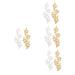 Operitacx 8 Pcs Vine Leaves Cloth Sticker Sew on Patch Kids Tiara Lace Headdress Diy Accessories Clothing Long Assorted Colorx4pcs 26X10.5X0.1CMx4pcs