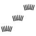 NOLITOY 150 pcs Makeup Eyeshadow Tipped Applicators Brush Double-ended Sponge Eye 50pcsx3pcs Blackx3pcs