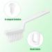 2pcs V Shaped Grout Cleaner Brush Handheld Stiff Bristle Crevice Cleaning Brush Multifunctional Shower Scrub Tool for Tile Floors Tracks Door Slot Bathroom Kitchen - Buy Online on SooperMarket.com