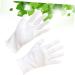 PLAFOPE 12 Pairs Moisturizing Jewelry Inspection Lab Glove Hand Hair Salon The Ove Glove Stretchable Lining Glove Cotton White L1:23X10cm White - Buy Online on SooperMarket.com