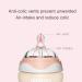 PPSU Anti Colic Newborn Baby Bottles - Wide Neck Breast-Like Nipple, Slow Flow - 2 Pack Pink (2.5 oz) - Ideal for Breastfeeding Toddlers - Buy Online on SooperMarket.com