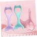FOYTOKI 2pcs Mascara Brush Eyeliner Stencil Reusable Eyeliner Aid Eyebrow Lash Mascara Guide Eyelash Set - Buy Online on SooperMarket.com