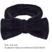 Makeup Headbands Spa Bow Washing Face Hair Band Towel Wrap Coral Fleece Elastic for Shower Sports Black Spa Headband - Buy Online on SooperMarket.com