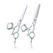 Purple Dragon 6.0 inch Swivel Thumb Japanese 440C Barber Razor Edge Salon Hair Cutting Scissor and Thinning Shear - Perfect for Professional Hair Stylist Barber Hairdresser (6 inch)