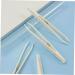Stobok 12-Piece Flat Head Tweezers Set - Perfect for First Aid Trimming Nasal Hair and Eyelash Extensions - Pink Plastic Tweezers for Precision Use - Buy Online on SooperMarket.com