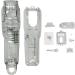 Brensty 1Set Gray Hair Clipper Back Housing Cover Clear Front Lid for Hair Trimmer Tools Kit - Buy Online on SooperMarket.com