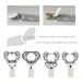 Mimuselina 4-Pack Pacifier Chain with Metal Clip for Babies - Fabric Pacifier Strap & Clip (Neutro) | International Shipping Available - Buy Online on SooperMarket.com