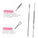 3pcs Stainless Steel Ear Cuffs Ear Cleaner Set with Ear Wax Remover - Silver - Buy Online on SooperMarket.com