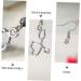 PRETYZOOM Heart Hoop Earrings for Women - Silver Ear Pendant Decor for Nurses & Medical Professionals | Delicate Alloy Jewelry - Buy Online on SooperMarket.com