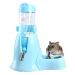Norhogo Hamsters Water Bottle Automatic Feeder with Stand 80ml ater and Food Dispenser for Small Animals Guinea Pig Rat Rabbit Dwarf Gerbil Chinchilla (Blue)