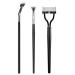 3PCS Mascara Fan Brush AND Eyelash Comb Eyebrow Brush INENK Eyelash Separator Mascara Applicator No Smearing Clumping Lash Wand Brush Fan for Natural Lifted Easy to Use Cosmetic Brushes Tools