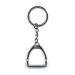 JA Horse metallic keychain pendant horse rider pony stirrup silver