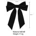Black Velvet Hair Bow Clips for Women and Girls - French Barrettes Hair Pins with Large Bowknot Design - Buy Online on SooperMarket.com