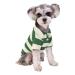 Polo shirt for small dogs two -legged strip shirt puppy costume summer t shirt fashionable clothing for bichon French bull dog dog shirt striped dog shirt breathable green large