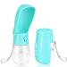 JOPHEK 300ml portable pet drinking bottle 180 foldable dog cat pets leak -proof water bottle dog cats bottle with activated carbon filter for walking every day traveling camping blue 300ml