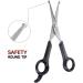 Chibuy Professional Pet Grooming Scissors | Round Tip Stainless Steel Dog Eye Cutter for Dogs and Cats | Professional Grooming Tool | Size 6.70 x 2.6 x 0.43 | Grey - Buy Online on SooperMarket.com