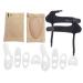 Healeved 1 Set 12pcs Toe Strap Kit 12 Piece Gel Toe Separator Big Toe Straightener Toe Splint Arch Support Strap Arch Support Bands Arch Supports Silicone Holder Big Toe Socks Black 12x10x4 cm