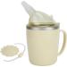 Convalescent Feeding Cup 350ml 304 Stainless Steel Adaptive Drinking Cup with Straw Leakproof Lightweight Bed Sippy Cup Drinking Aids for The Elderly Patient Disabled - Buy Online on SooperMarket.com