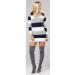 Happy Mama Maternity Stretch Knit Colour Block Jumper Dress - Navy - Size 16-18 - Buy Online on SooperMarket.com
