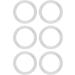 Alomejor Baby Pacifier O-Rings - 20pcs Silicone Safe Dummy Clips & Adapter Holder for Babies | Transparent Durable & Secure - Buy Online on SooperMarket.com