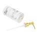 PRETYZOOM 1pc Simple Storage Decorative Bath Lovely Press-Type Liquids Shower Resin Supply Replacement Use White 19.00X7.00X7.00CM