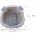 1 Set wash basin Clothes Hand Wash Board laundry bucket washing up basin underwear child pan Grey 30x29cm - Buy Online on SooperMarket.com