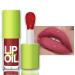 Plumping Lip Oil Lip Gloss Crystal Jelly Lip Care Oil Moisturizing Lip Gloss Long Lasting Lip Balm Liquid Lipsticks High-Shine Plumps Hydrating Nourishing Smooth lightweight Texture(5#PASSION)