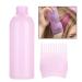 Professional Hair Dye Applicator Bottle with Graduated Scale & Brush | Root Comb Tool for Precision Hair Coloring - Pink - Buy Online on SooperMarket.com