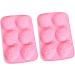 Zerodeko 2pcs Sugar Craft Gum Paste Chocolate Molds Cakesicles Mold Gummy Mold Easter Baking Mold Rabbit Decor Cake Molds Silicone Silicon Cake Chocolate Candies Biscuit Pink - Buy Online on SooperMarket.com