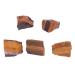 KOMBIUDA Rock Mineral 5pcs Tigers Tigers Eye Stone Eye Gemstone African Decor Natural Tiger's Eye African Gemstone Rock As Shown Size 2