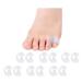 Kaiaiwluo toe separator 12 pcs pinky toe separator toe spreader hallux small toe spreader separators for avoid overlapping toes and protect toes