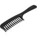 SRMAN 6X Black Double Row Tooth Detangler Hair Comb Shampoo Comb with Handle for Long Curly Wet Hair - Buy Online on SooperMarket.com