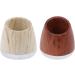 Premium Safety Razor Set for Men - Wood Grain Stand & 5 Pack Brown - Ideal for Bathroom Grooming - Buy Online on SooperMarket.com