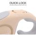Beowanzk 5m Retractable Dog Leash for Small/Medium Dogs and Cats - One-Hand Brake Pause Lock (Gold) - Buy Online on SooperMarket.com
