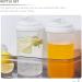 Cabilock Clear Water Bottles 2pcs Cold Brew Cup Water Jug Fridge Kettle Plastic Water Bottles Plastic Bottles Server with Cover - Buy Online on SooperMarket.com