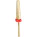 Manicure Drill Bit Nail Drill Bit Gold Multifunctional Cone Quick Sanding for Beauty Salon (132#-F) - Buy Online on SooperMarket.com