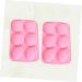 Zerodeko 2pcs Sugar Craft Gum Paste Chocolate Molds Cakesicles Mold Gummy Mold Easter Baking Mold Rabbit Decor Cake Molds Silicone Silicon Cake Chocolate Candies Biscuit Pink - Buy Online on SooperMarket.com