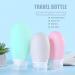 4PC Silicone Travel Bottles 100ml Refillable Portable Containers for Toiletries & Shampoo - Perfect for Travel - Buy Online on SooperMarket.com