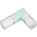 Dual Retractable Powder Brush Portable Makeup Brush Ergonomic 360 Degree Rotation for Travel (Blue) - Buy Online on SooperMarket.com