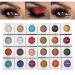 Phoera Morocco Glitter Metallic Eyeshadow Palette - Waterproof, Long-Lasting, High Pigment Formula - Buy Online on SooperMarket.com