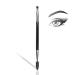 BLEGGEIT Pro Eyebrow Brush and Comb, Metal Eyelash Brush and Eyelash Comb Separator, Steel Brow Brush and Eyebrow Comb Set, Spoolie Brush and Angled Brow Brush, Precision Application, Defining and Shape (1 PC)