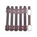 Huture 6 pieces multi -purpose child safety cabinet locks with adhesive adjustable straps no tool or drilling for drawer oven fridge cabinet seat door window furniture brown
