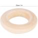 100PCS Natural Wooden Baby Teether Rings | Unfinished Wooden Circles for DIY Craft Accessories - 25MM - Buy Online on SooperMarket.com