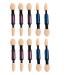 Mikinona Make Eye Shadow Brush 10pcs Women Makeup Brush Cosmetics Eye Shadow Brush Double Head Applicator Miss Blending Brush