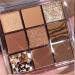 Lovelycat 9 Colors Glitter Eyeshadow Makeup Palette Matte High Pigmented Colorful Creamy Texture Eye Shadow Powder Natural Waterproof Long Lasting Eyeshadow Powder Cosmetics (brown)