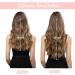 Invisible Wire Hair Extensions Clip in Natural Wavy Synthetic Hair - 20inch Pearl Platinum Blonde - Buy Online on SooperMarket.com