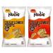 Nudie Snacks Cauliflower Crisps Katsu Curry and Cheese 80g & Caramelised Onion 80g